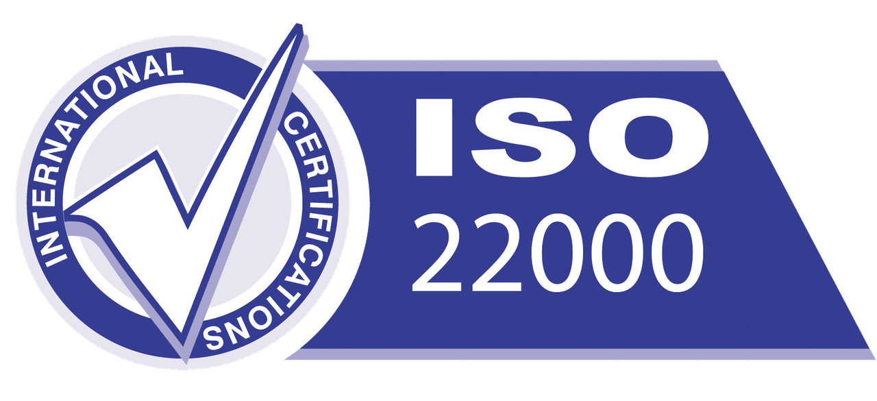 Сертификат системы менеджмента безопасности пищевой продукции ISO 22000